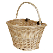 Front handlebar bike basket Wicker weaving basket